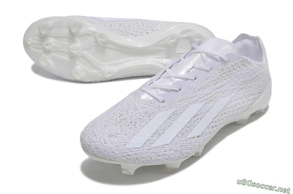 Men's Adidas X Crazyfast Strung+ FG Football Boots - White/Beige 0