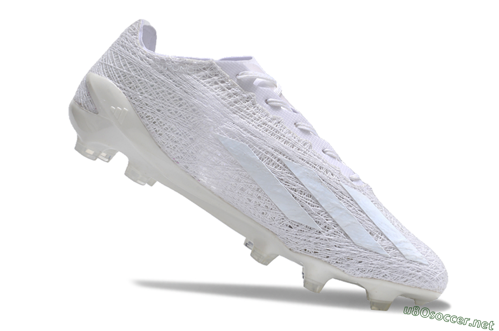 Men's Adidas X Crazyfast Strung+ FG Football Boots - White/Beige 3