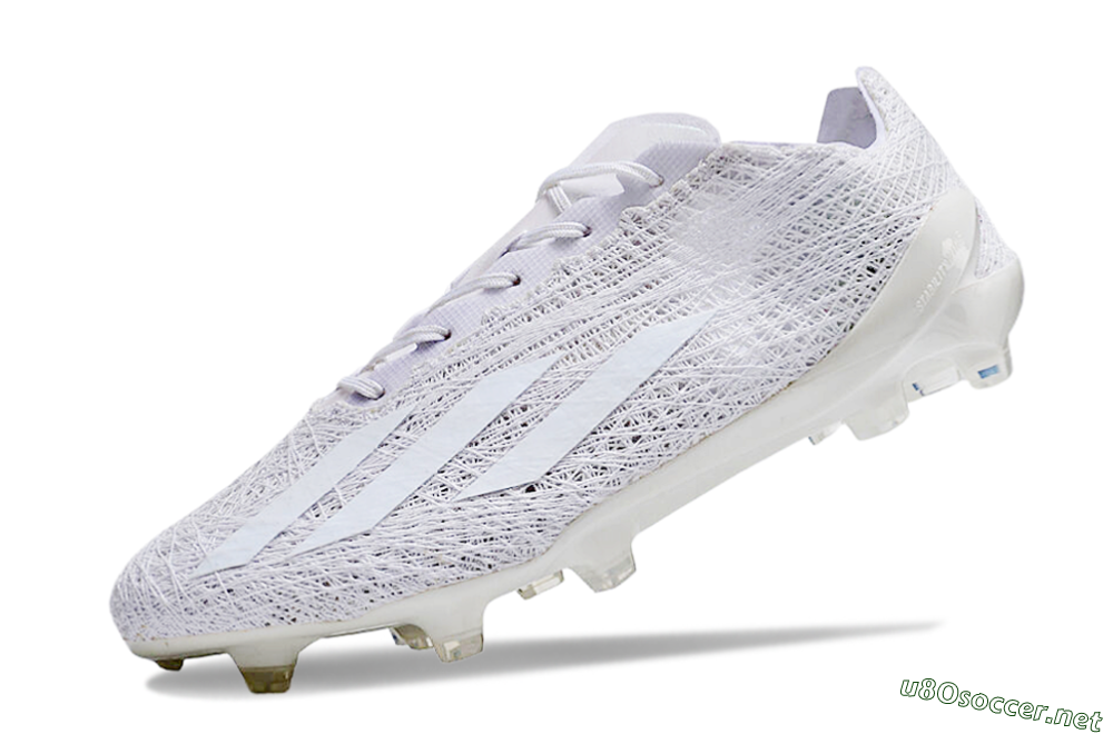 Men's Adidas X Crazyfast Strung+ FG Football Boots - White/Beige 4