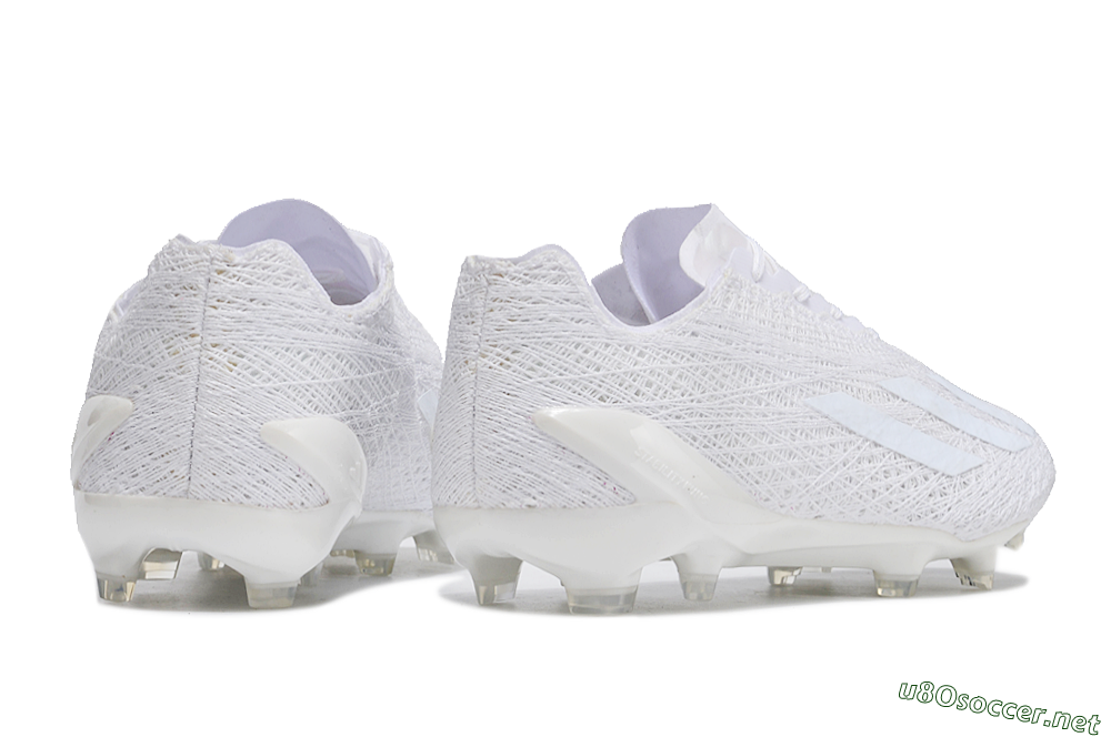 Men's Adidas X Crazyfast Strung+ FG Football Boots - White/Beige 5