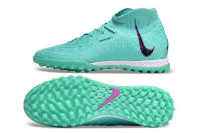 Unisex Nike Phantom Luna 2 Elite LV8 TF Football Shoes - Jade/Black/Purple
