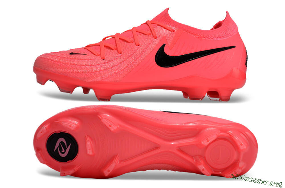 Unisex Nike Phantom Luna 2 Elite LV8 FG Football Boots - Red/Black/Pink 1