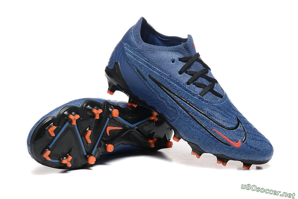 Men's Nike Phantom GX Elite FG Football Boots - Blue/Orange/Black 4