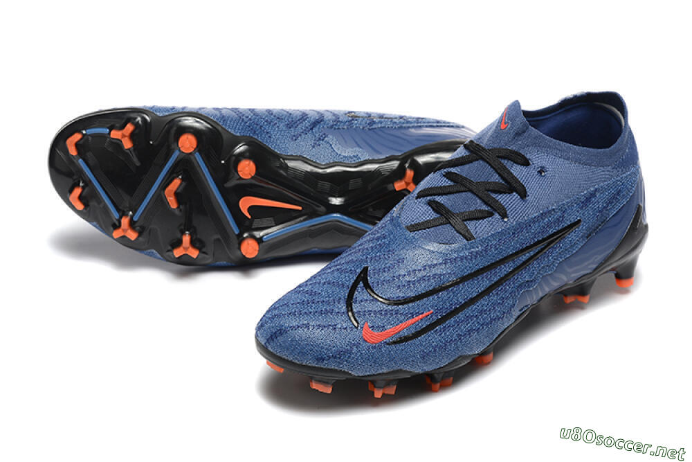 Men's Nike Phantom GX Elite FG Football Boots - Blue/Orange/Black 3