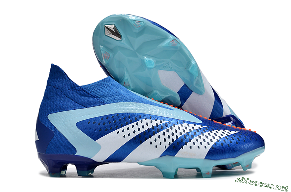 Men's Adidas Predator Accuracy+ FG Football Boots - Blue/White/Orange 2