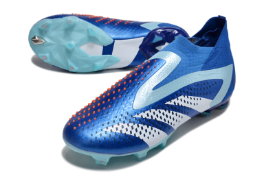 Men's Adidas Predator Accuracy+ FG Football Boots - Blue/White/Orange