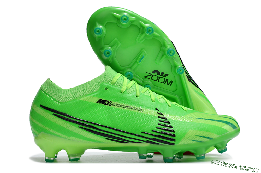 Men's Nike Air Zoom Mercurial Vapor 15 Elite AG Football Boots - Green/Black 2