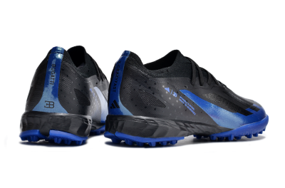 Men's Adidas X Crazyfast.1 TF Football Shoes - Black/Blue