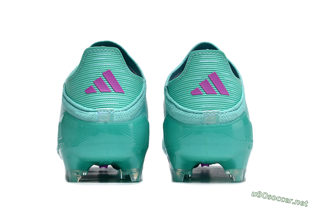 Unisex Adidas F50 Adizero FG Football Boots - Jade/Purple/Blue 5