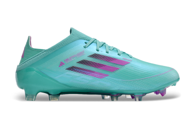 Unisex Adidas F50 Adizero FG Football Boots - Jade/Purple/Blue