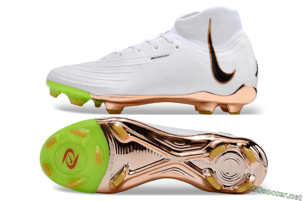 Unisex Nike Phantom Luna Elite NU FG Football Boots - White/Black/Gold 1