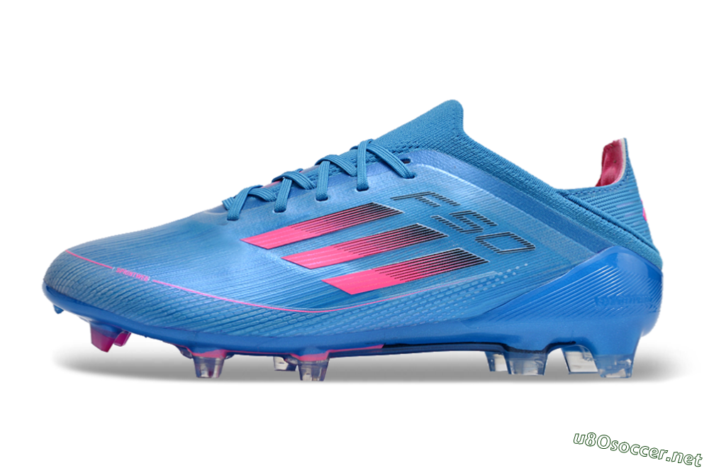 Unisex Adidas F50 Adizero FG Football Boots - Blue/Pink 0