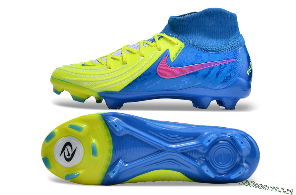 Unisex Nike Phantom Luna Elite NU FG Football Boots - Yellow/Blue/Pink 1