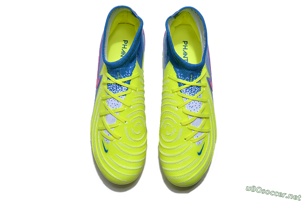 Unisex Nike Phantom Luna Elite NU FG Football Boots - Yellow/Blue/Pink 4