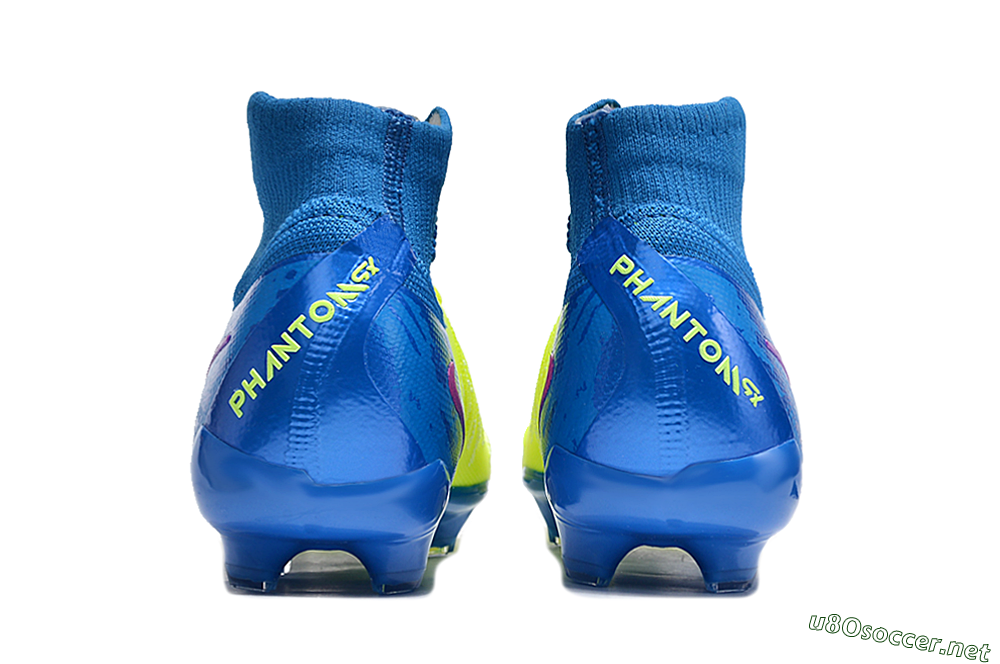 Unisex Nike Phantom Luna Elite NU FG Football Boots - Yellow/Blue/Pink 5