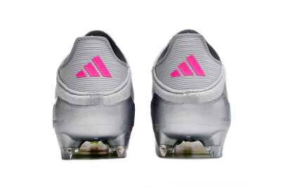 Unisex Adidas F50 Adizero FG Football Boots - Silver/Yellow/Pink
