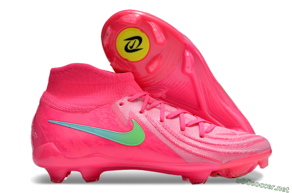 Unisex Nike Phantom Luna Elite NU FG Football Boots - Pink/Yellow/Jade 2
