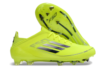 Men's Adidas F50 Adizero FG Football Boots - Yellow/Blue