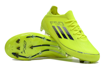 Men's Adidas F50 Adizero FG Football Boots - Yellow/Blue