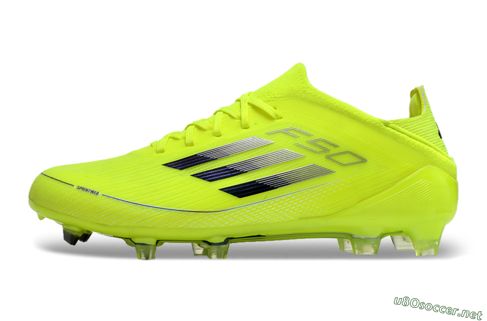 Men's Adidas F50 Adizero FG Football Boots - Yellow/Blue 0