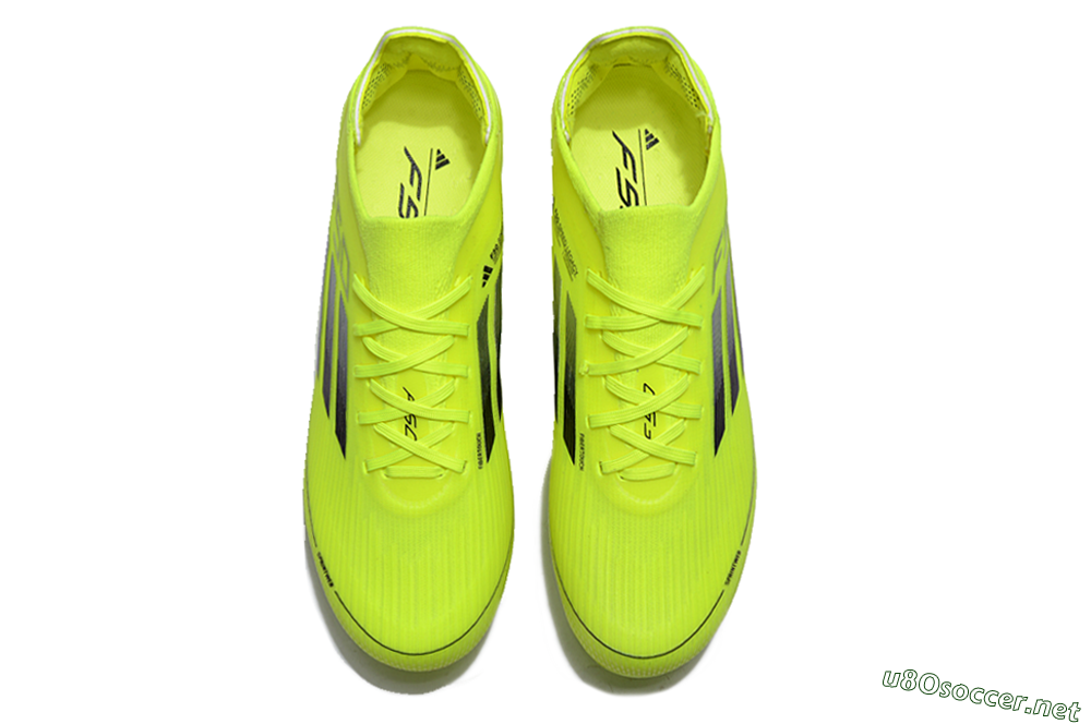 Men's Adidas F50 Adizero FG Football Boots - Yellow/Blue 4