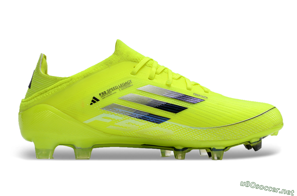 Men's Adidas F50 Adizero FG Football Boots - Yellow/Blue 7