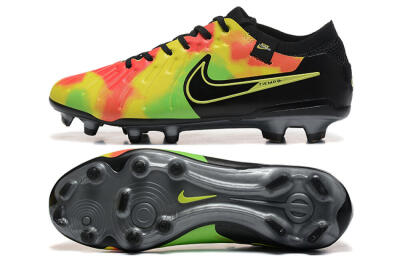 Men's Nike Tiempo Legend 10 Elite FG Football Boots - Black/Rainbow