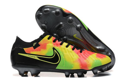 Men's Nike Tiempo Legend 10 Elite FG Football Boots - Black/Rainbow
