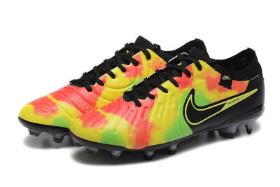 Men's Nike Tiempo Legend 10 Elite FG Football Boots - Black/Rainbow