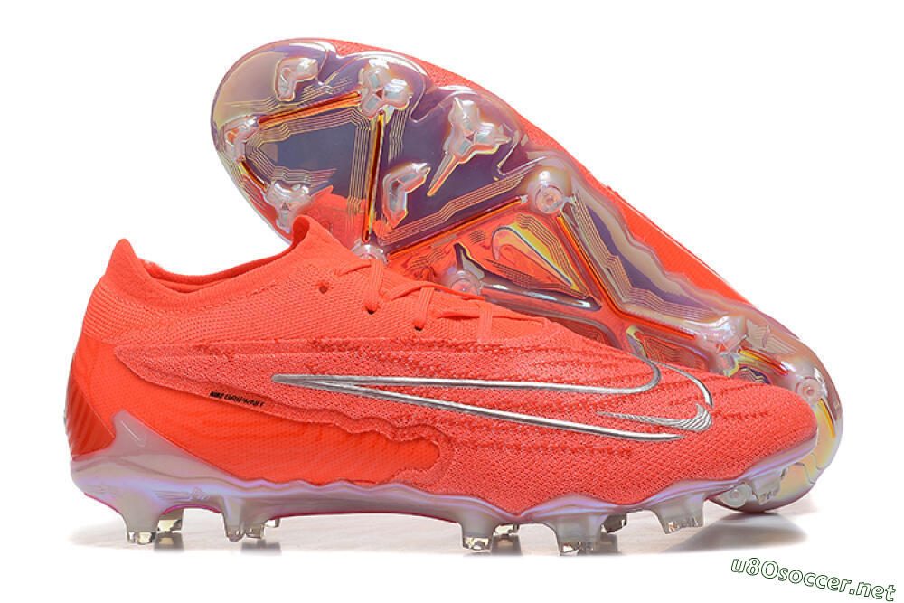 Men's Nike Phantom GX Elite FG Football Boots - Red/Silver 2