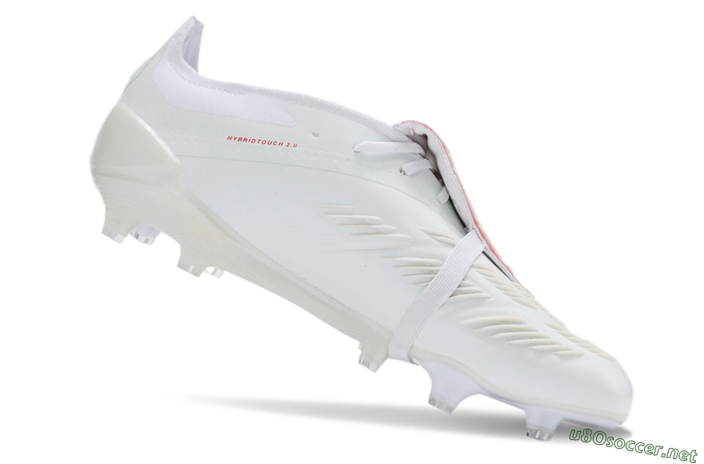 Men's Adidas Predator Elite Foldover Tongue FG Football Boots - Beige/Red/White 4