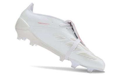 Men's Adidas Predator Elite Foldover Tongue FG Football Boots - Beige/Red/White