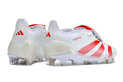 Men's Adidas Predator Elite Foldover Tongue FG Football Boots - Beige/Red/White