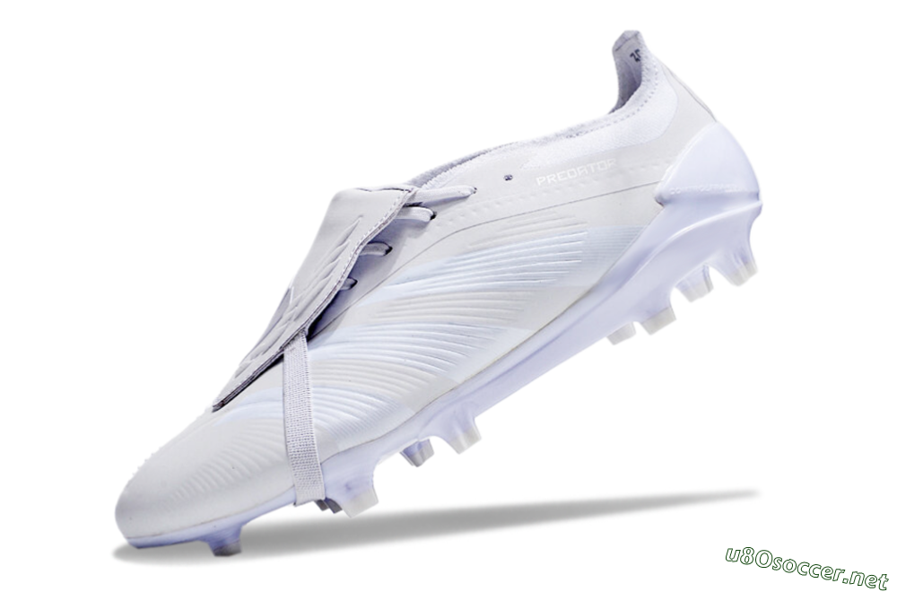 Men's Adidas Predator Elite Foldover Tongue FG Football Boots - White/Beige 5