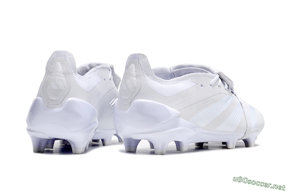 Men's Adidas Predator Elite Foldover Tongue FG Football Boots - White/Beige 6