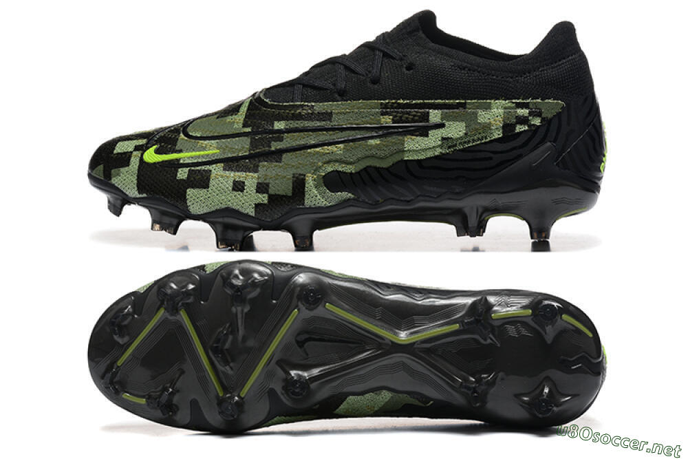 Men's Nike Phantom GX Elite FG Football Boots - Black/Camo/Yellow 1