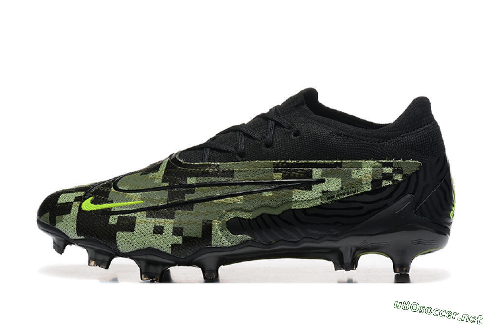 Men's Nike Phantom GX Elite FG Football Boots - Black/Camo/Yellow 0