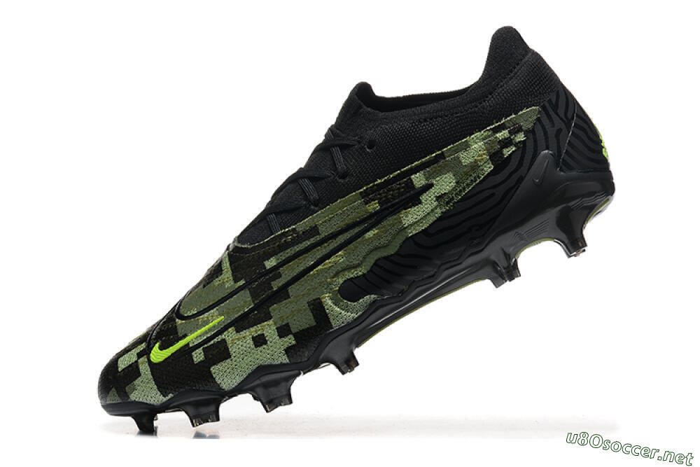 Men's Nike Phantom GX Elite FG Football Boots - Black/Camo/Yellow 8