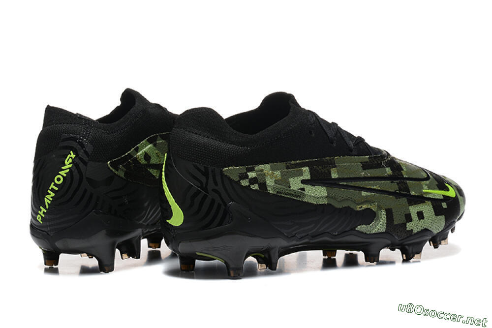 Men's Nike Phantom GX Elite FG Football Boots - Black/Camo/Yellow 9