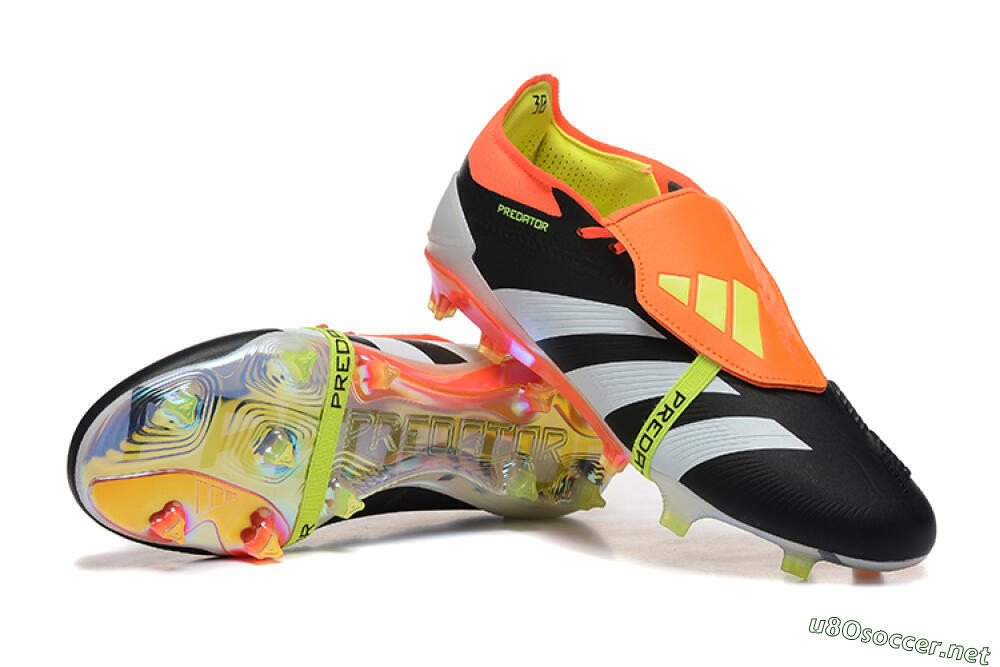 Men's Adidas Predator Elite Foldover Tongue FG Football Boots - White/Black/Red 4