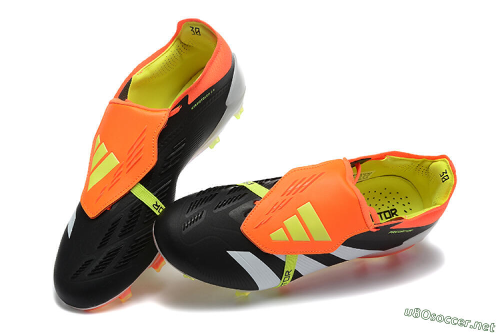 Men's Adidas Predator Elite Foldover Tongue FG Football Boots - White/Black/Red 6