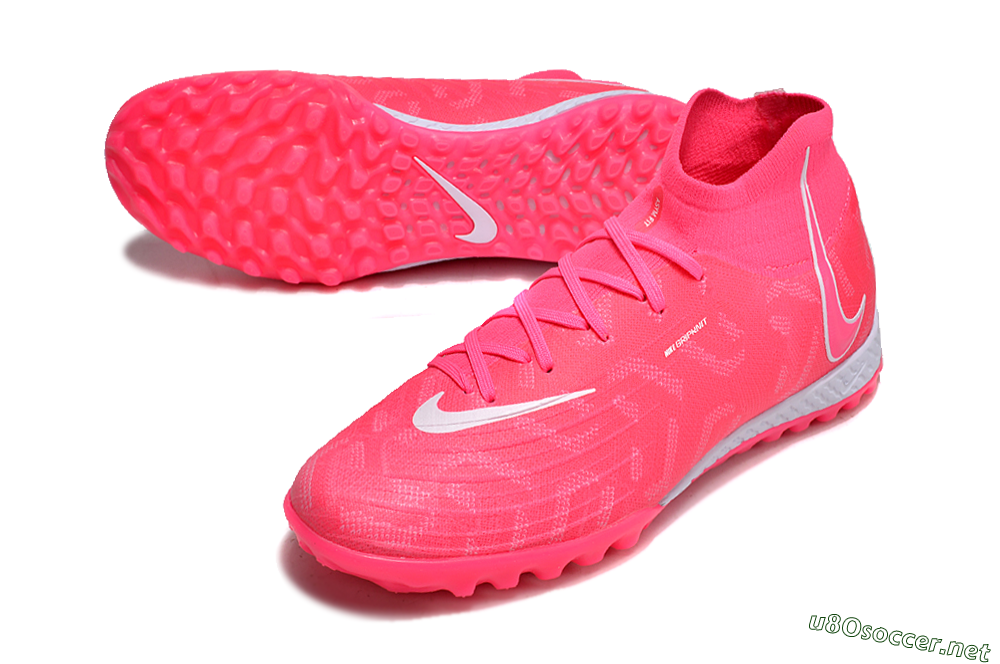 Men's Nike Phantom Luna Elite NU TF Football Shoes - Pink/White 3