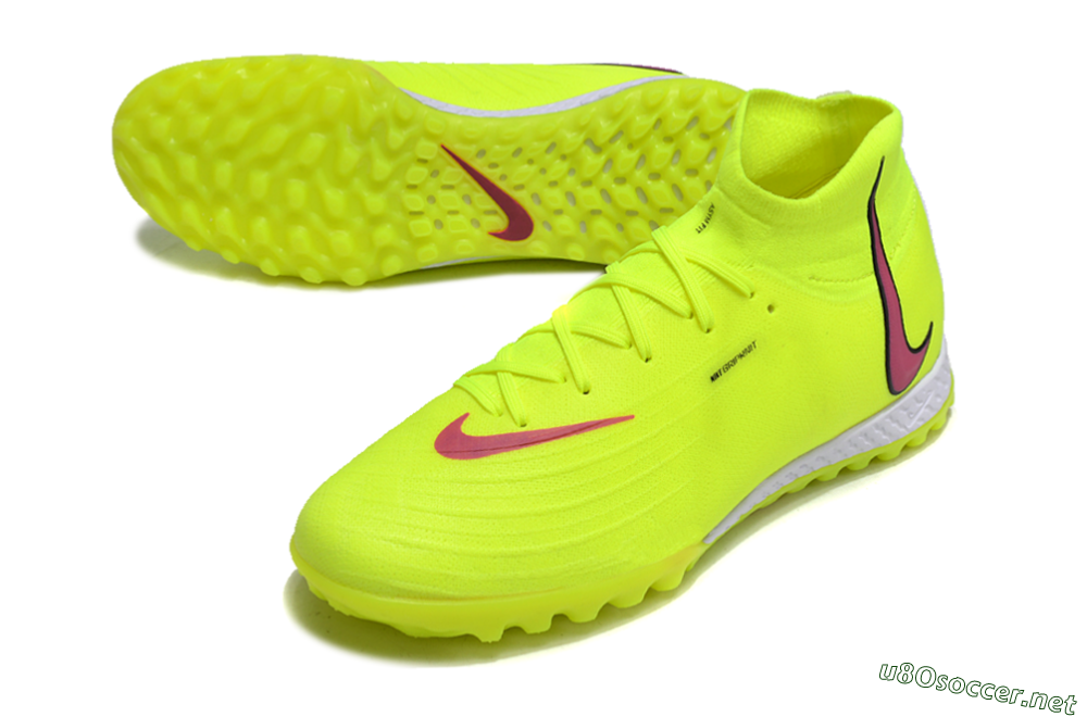 Men's Nike Phantom Luna Elite NU TF Football Shoes - Yellow/Red/White 3