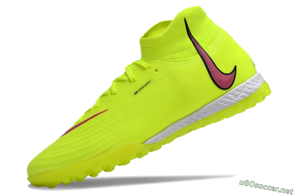 Men's Nike Phantom Luna Elite NU TF Football Shoes - Yellow/Red/White 5