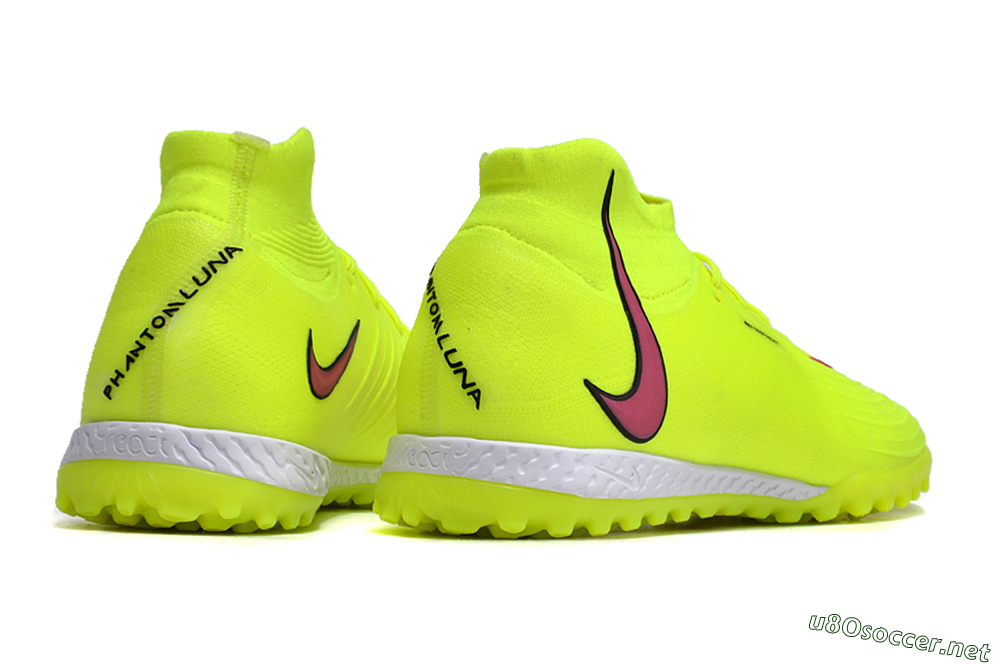 Men's Nike Phantom Luna Elite NU TF Football Shoes - Yellow/Red/White 6