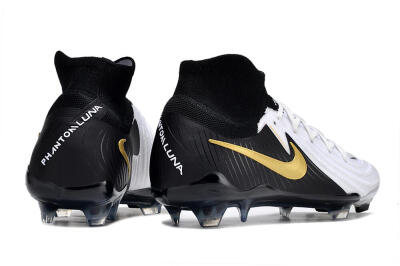 Men's Nike Phantom Luna Elite NU FG Football Boots - White/Black/Gold