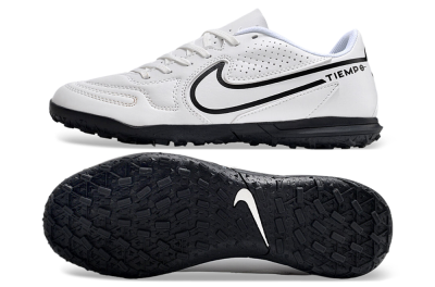 Men's Nike Tiempo Legend 9 Club TF Football Shoes - White/Black