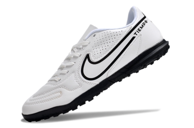 Men's Nike Tiempo Legend 9 Club TF Football Shoes - White/Black
