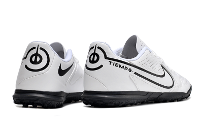 Men's Nike Tiempo Legend 9 Club TF Football Shoes - White/Black
