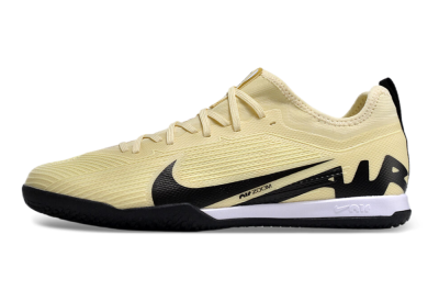 Men's Nike Air Zoom Mercurial Vapor 15 Pro IC Football Shoes - Beige/Black/White